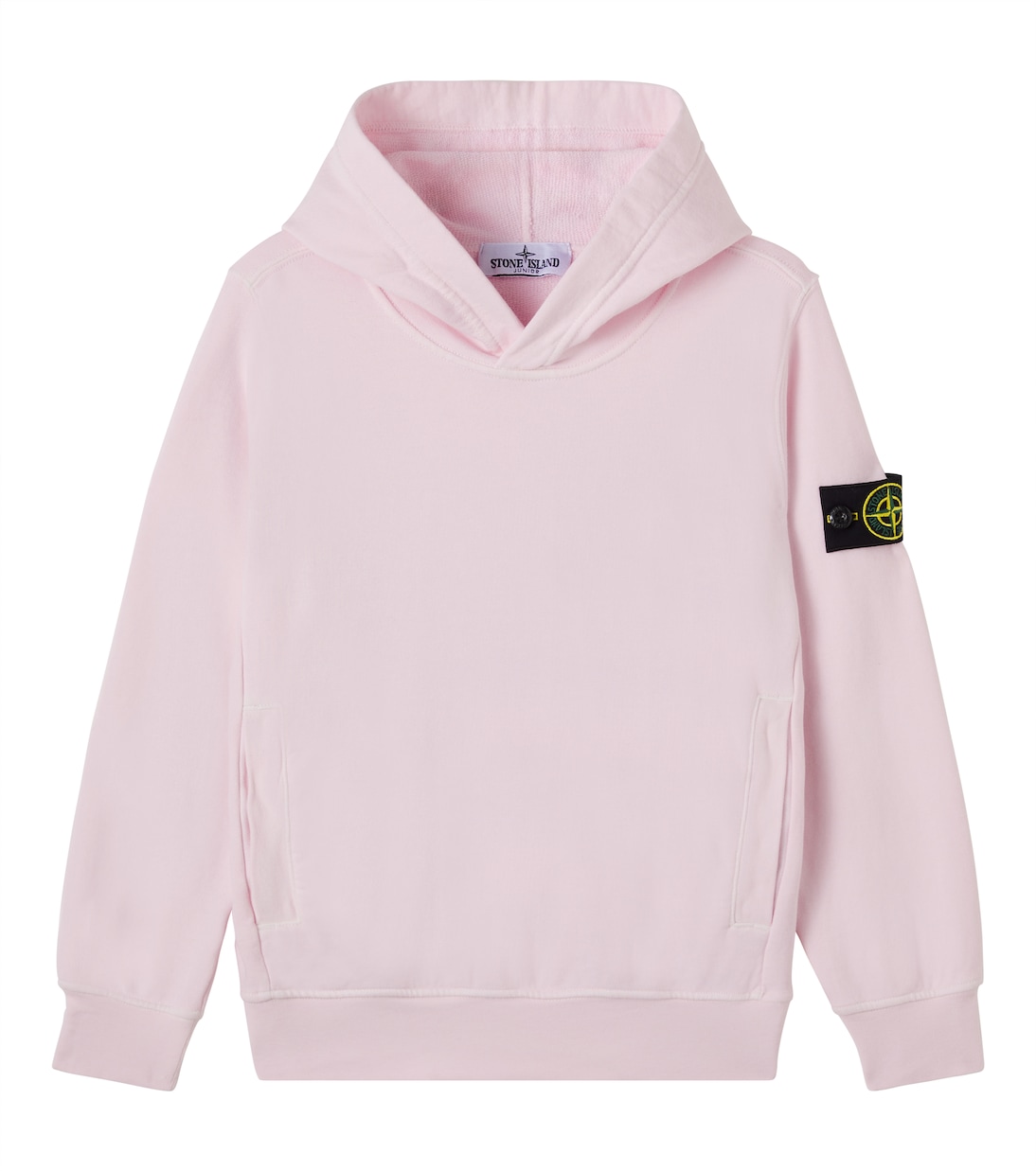 Compass cotton jersey hoodie | Stone Island Junior