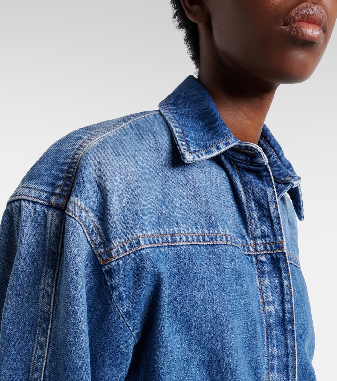 Pevera cropped denim shirt | Sportmax
