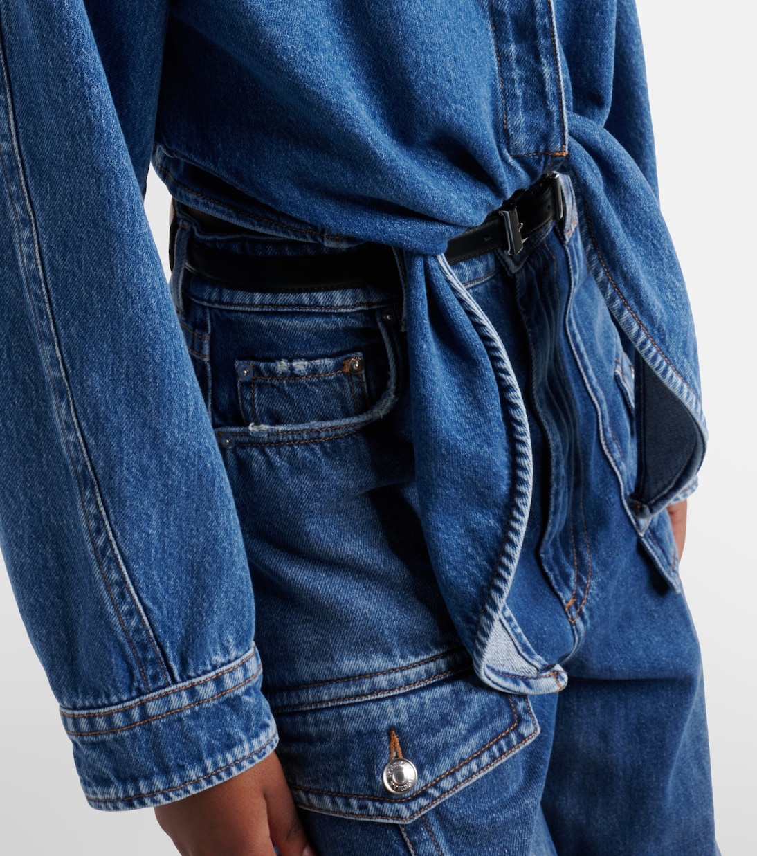 Pevera cropped denim shirt | Sportmax