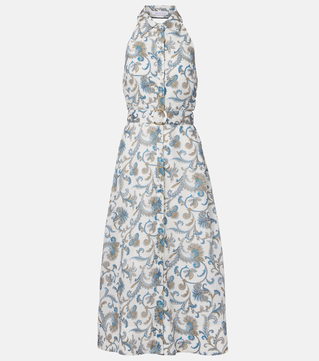 Mackey paisley ramie midi dress | Veronica Beard
