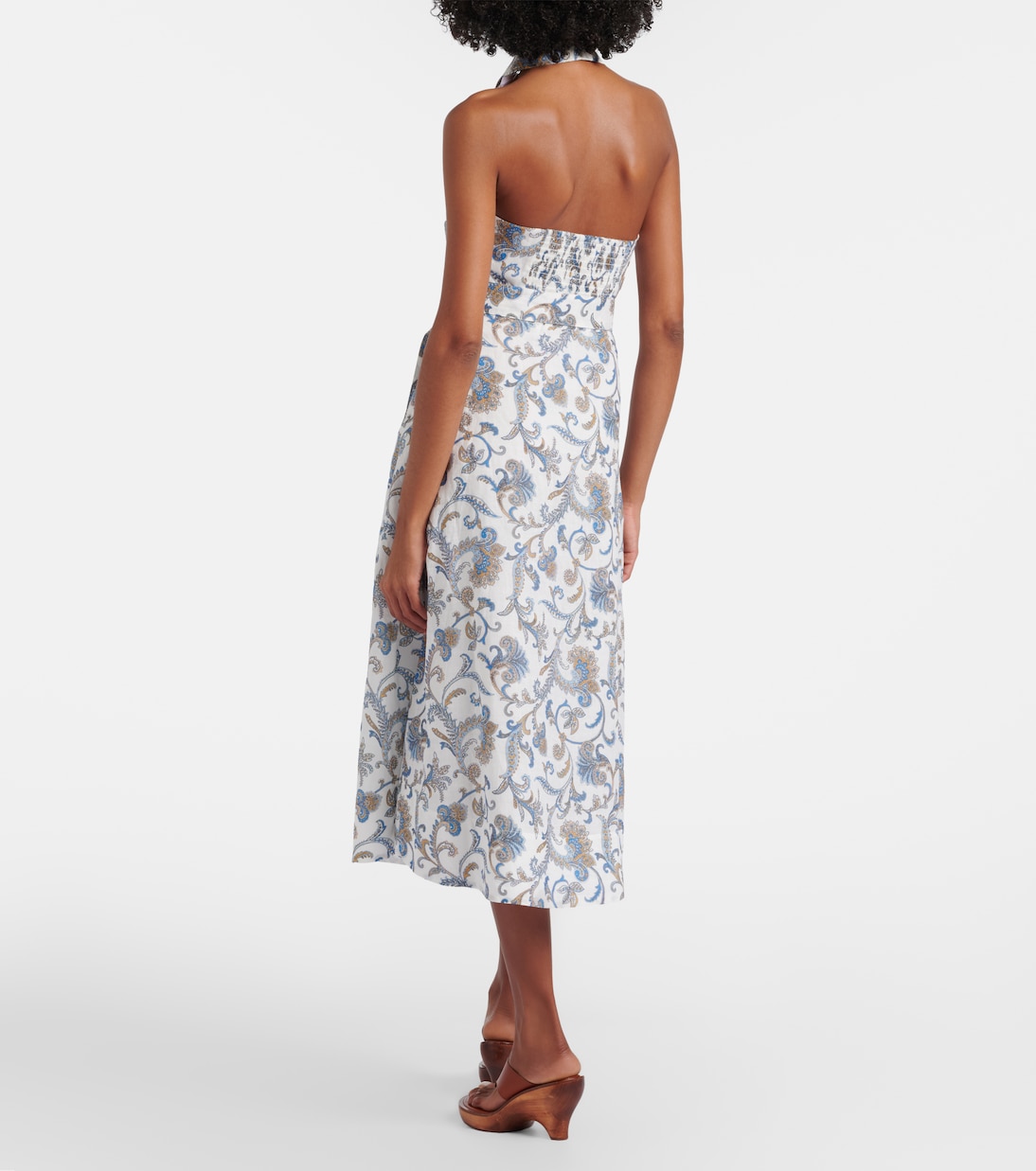 Mackey paisley ramie midi dress | Veronica Beard