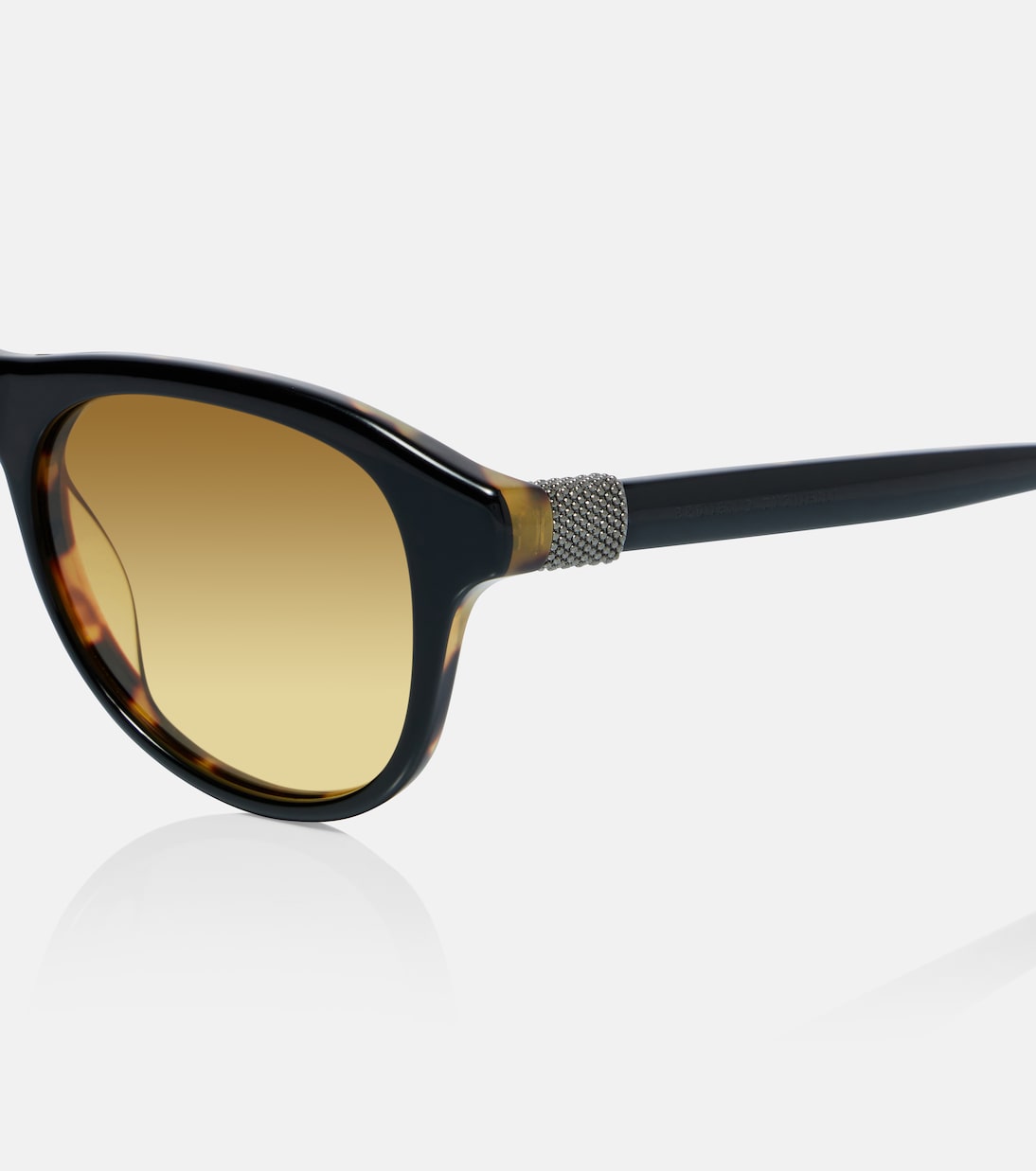 Gafas de sol redondas con cuentas Monili | Brunello Cucinelli