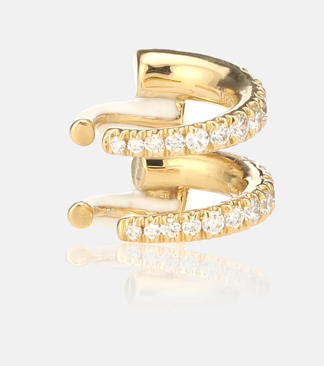 Boucle d'oreille unique Lola en or 18 ct et diamants | Melissa Kaye