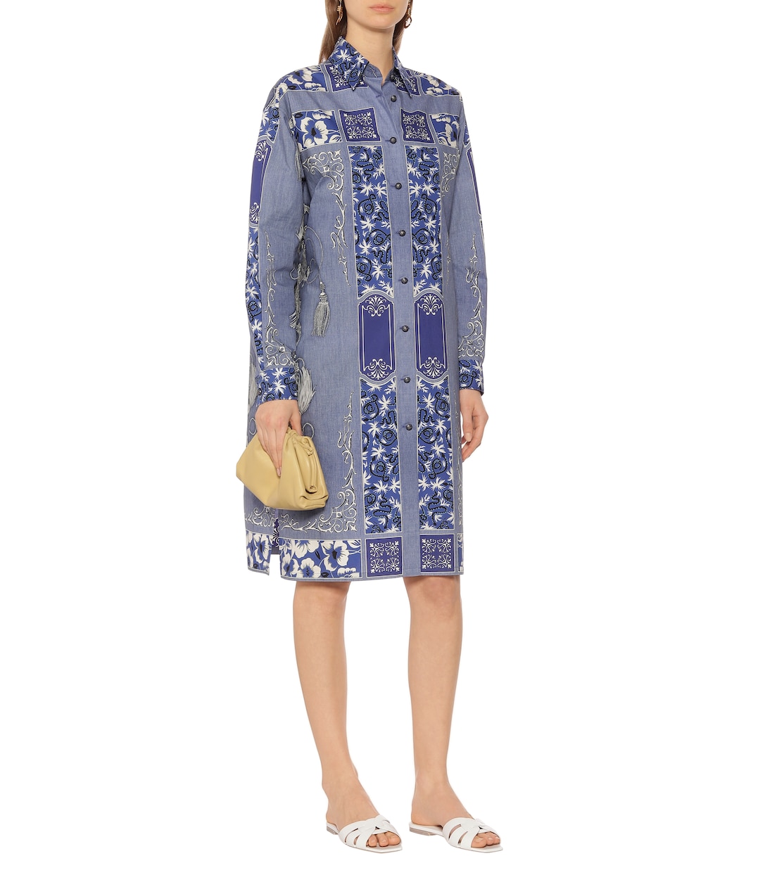 Printed cotton shirt dress | Etro
