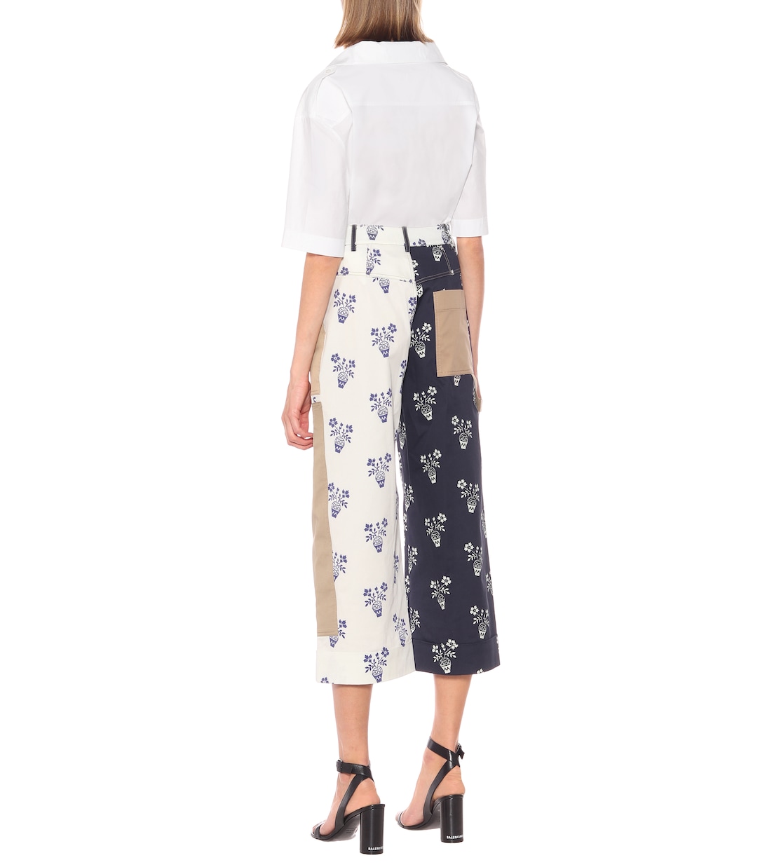 Pantaloni a vita alta in cotone | Monse