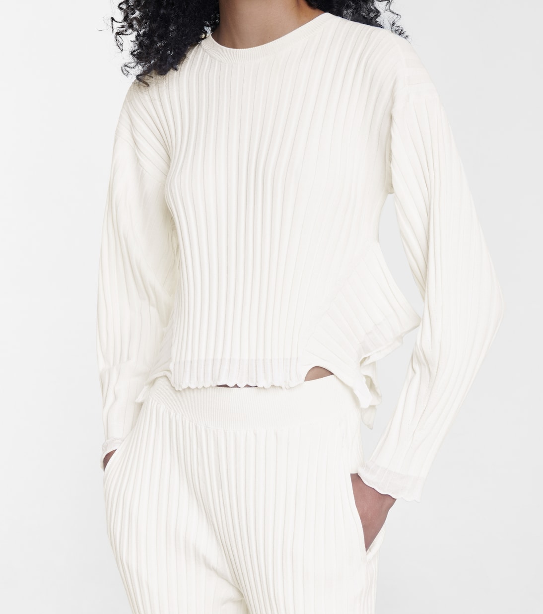 Jersey en mezcla de lana acanalado | Stella McCartney