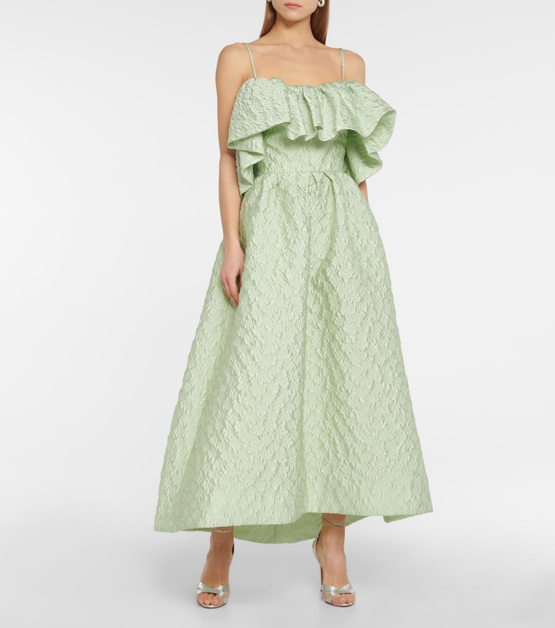 Midikleid aus Matelassé | Monique Lhuillier