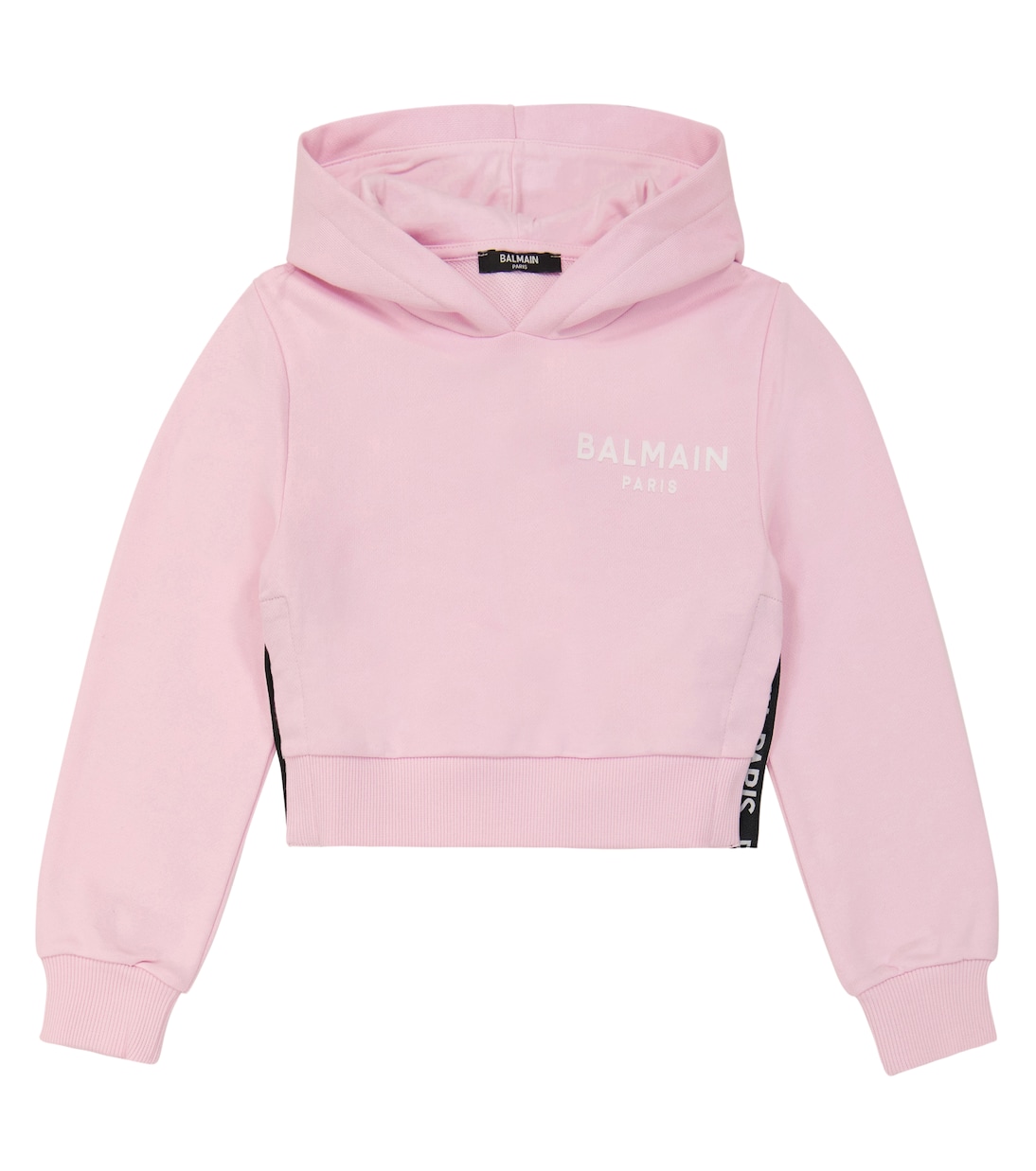 Felpa in cotone con cappuccio | Balmain Kids