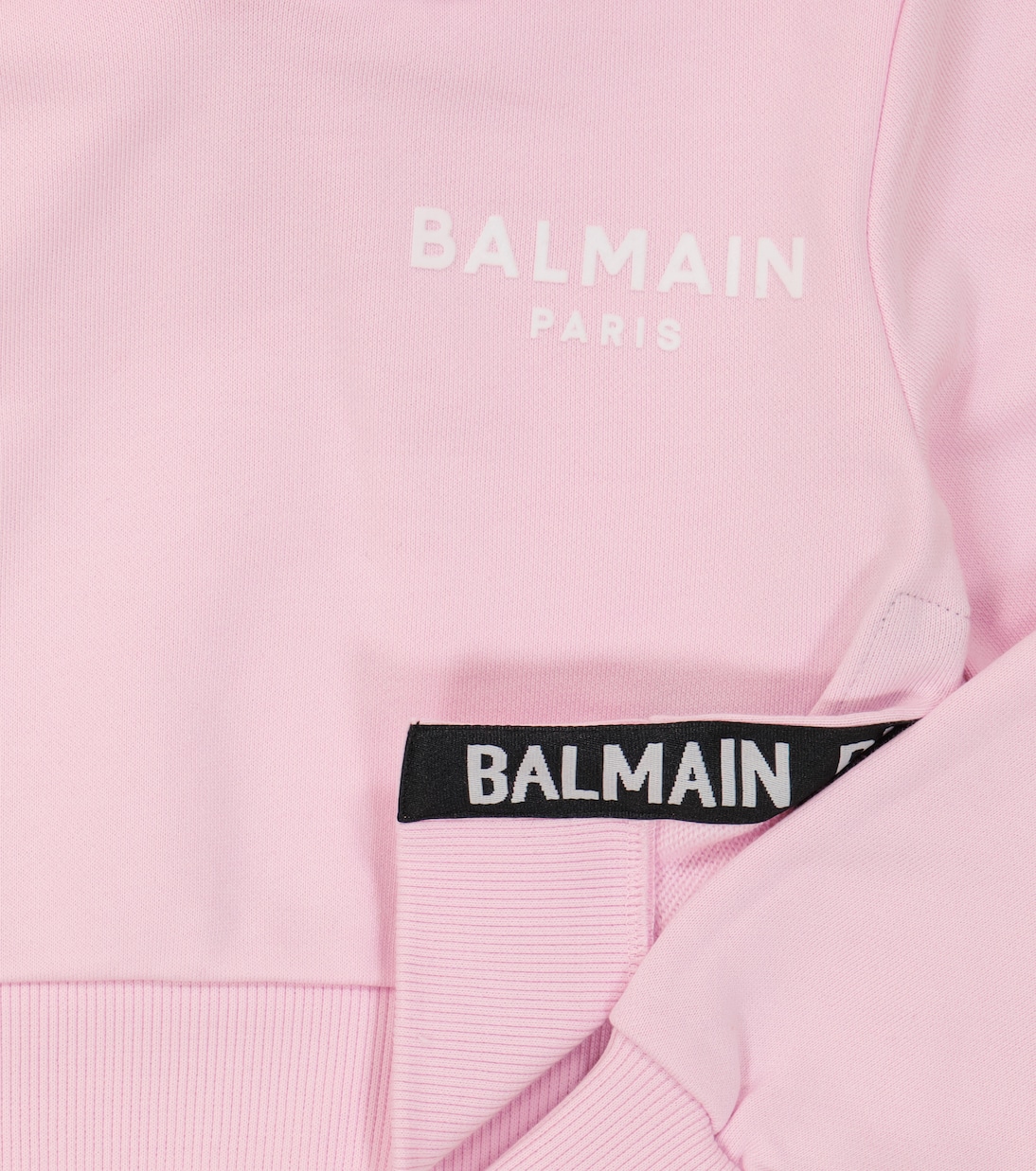 Felpa in cotone con cappuccio | Balmain Kids
