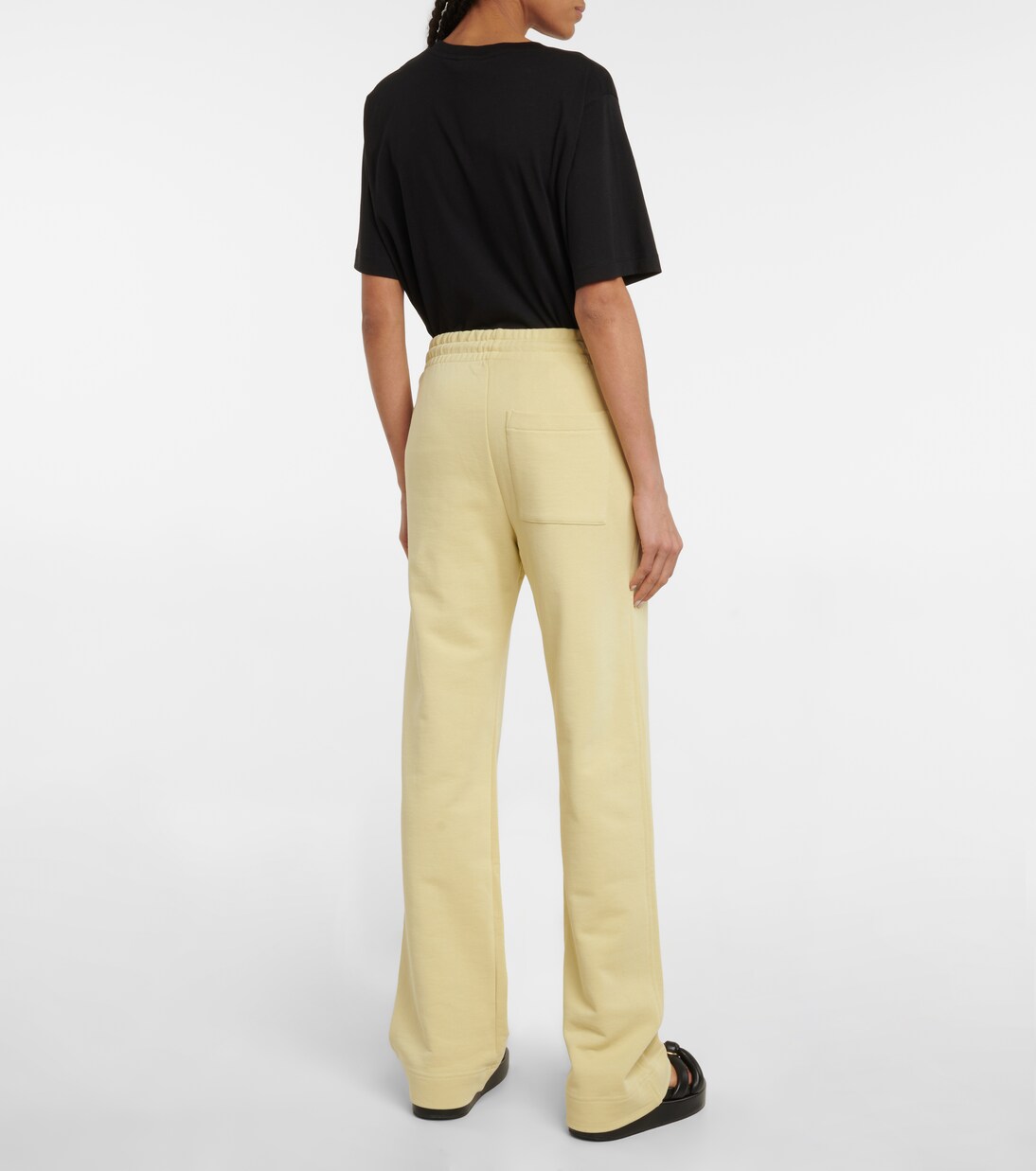 High-rise cotton jersey sweatpants | Dries Van Noten