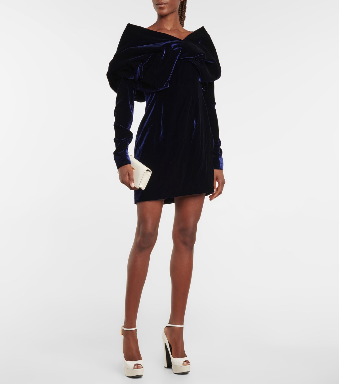 Ruched velvet minidress | Tom Ford