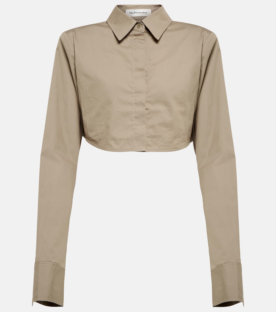 Camicia cropped Uma in popeline | The Frankie Shop