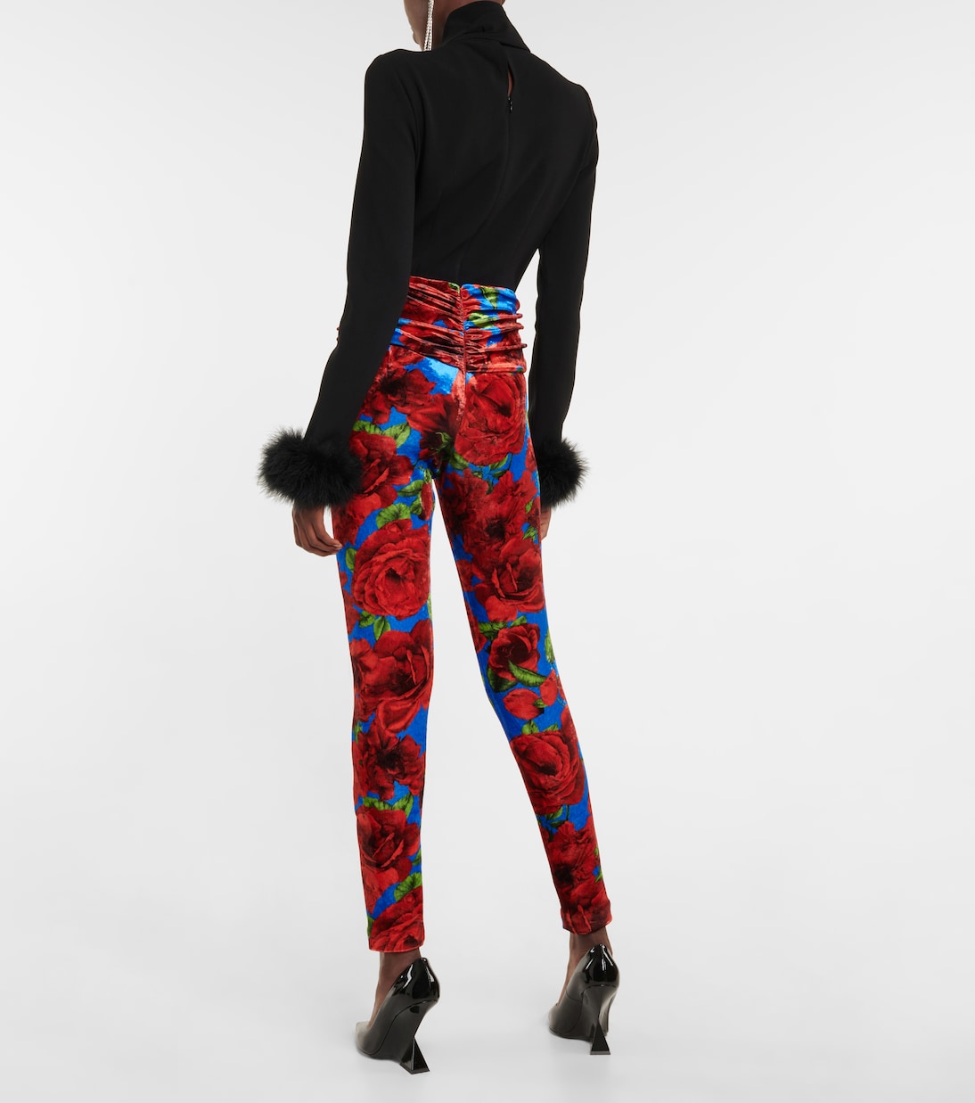 Leggings in velluto con stampa | Magda Butrym