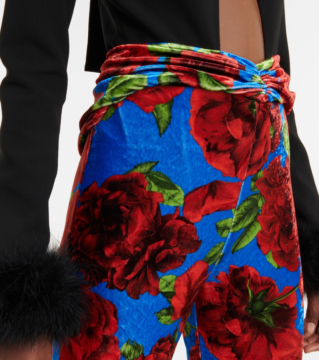 Leggings in velluto con stampa | Magda Butrym