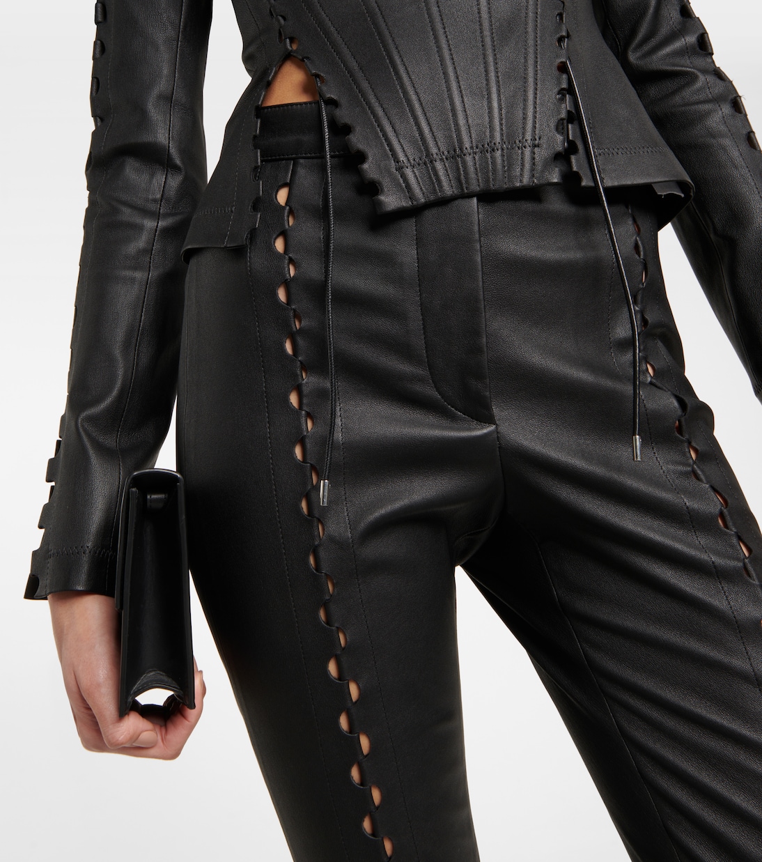 Hinge-seam leather pants | Dion Lee