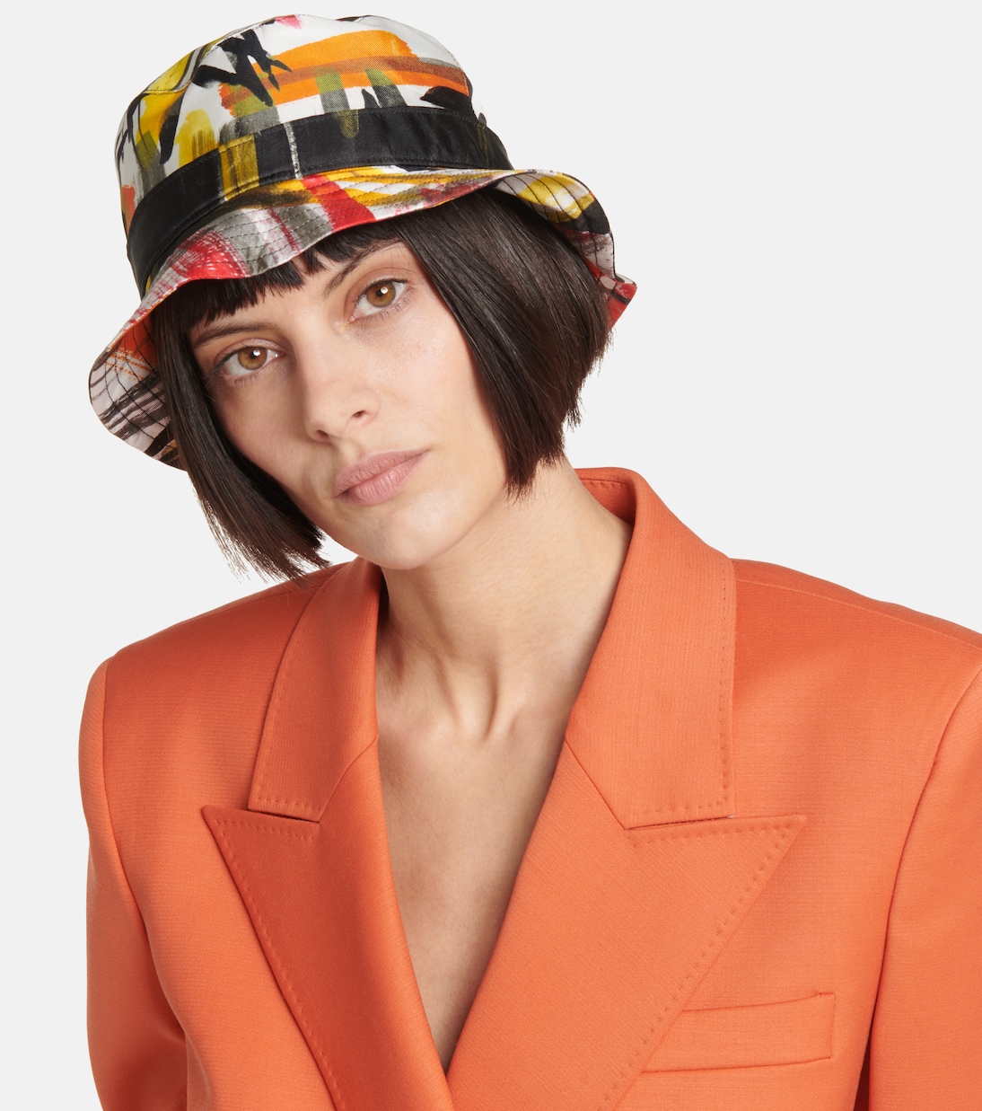 Cappello da pescatore in seta con stampa | Gabriela Hearst