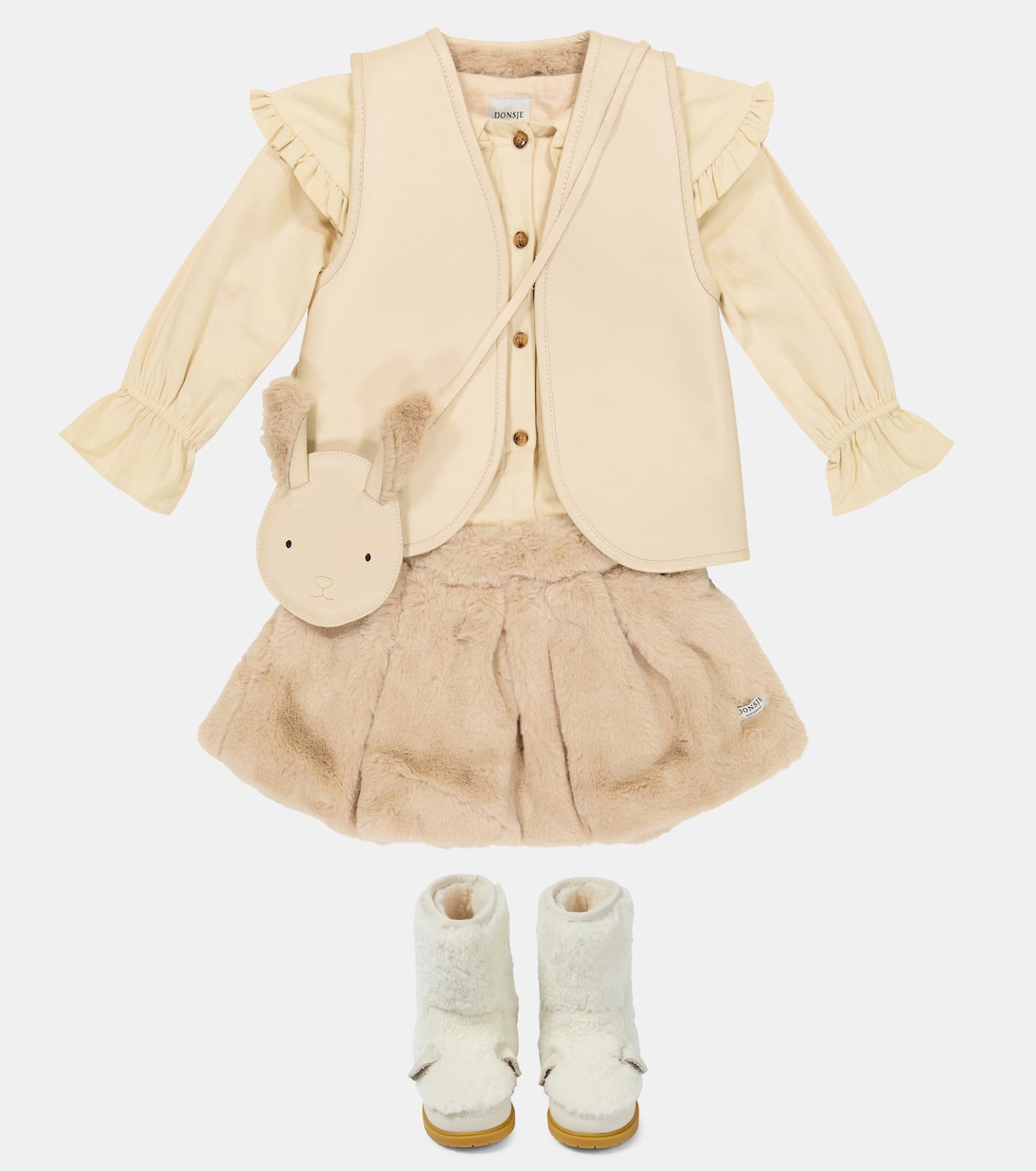 Gilet Noa in suede | Donsje