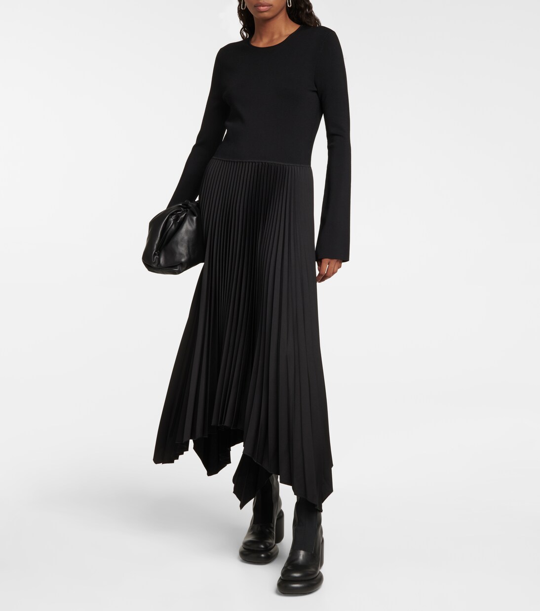 Deron asymmetric midi dress | Joseph