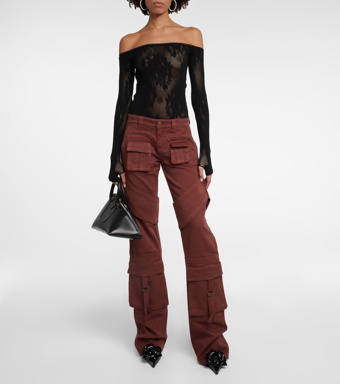 Pantalon cargo en toile de coton | Blumarine