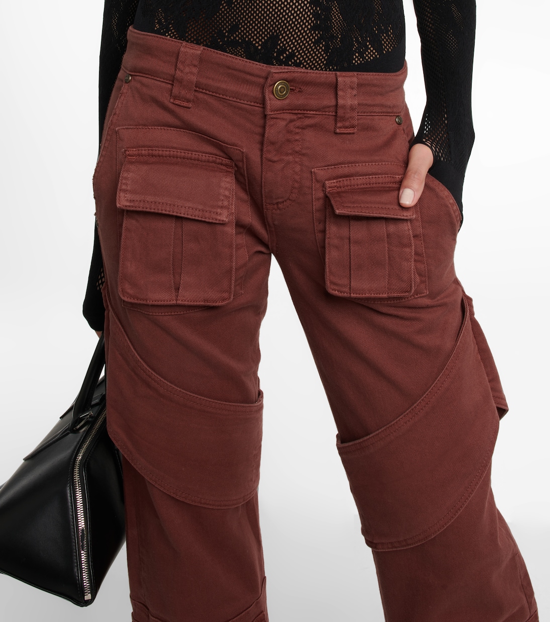 Pantalon cargo en toile de coton | Blumarine