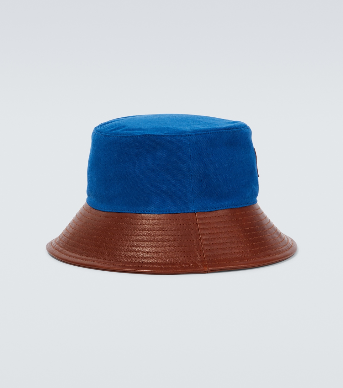 Chapeau bob en coton et cuir | Bode