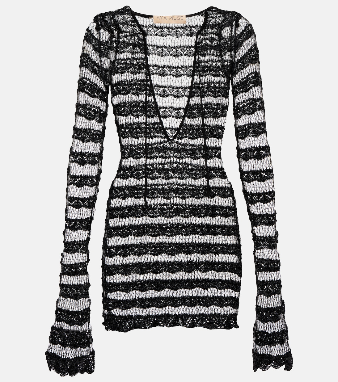 Miniabito in pizzo semitrasparente | Aya Muse