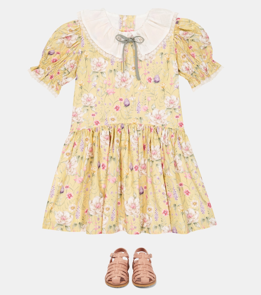 Robe Izara en coton à fleurs | La Coqueta