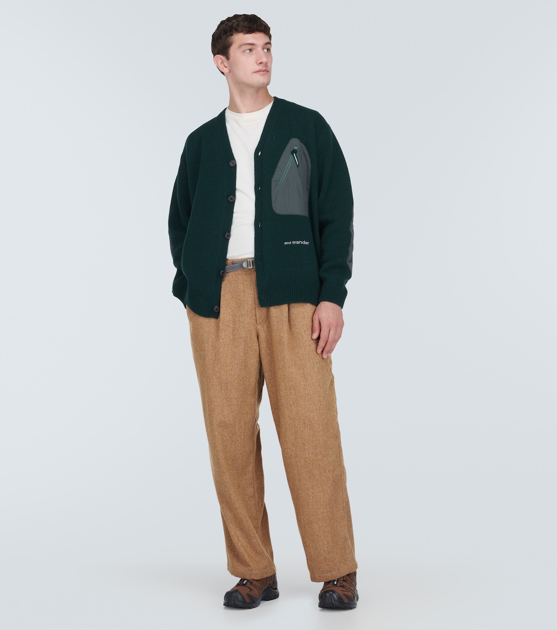 Pantalones anchos Re Wool de tweed | And Wander