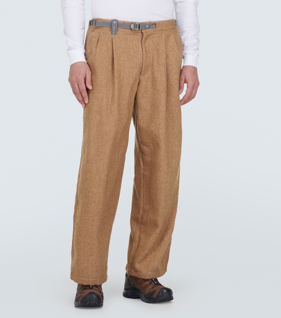 Pantalones anchos Re Wool de tweed | And Wander