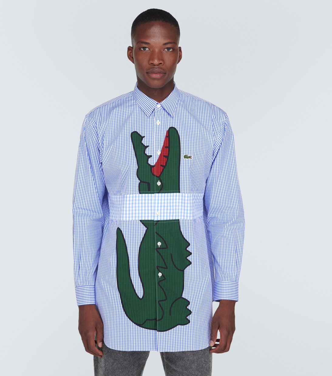 x Lacoste - Camicia in cotone a righe | Comme des Garçons Shirt