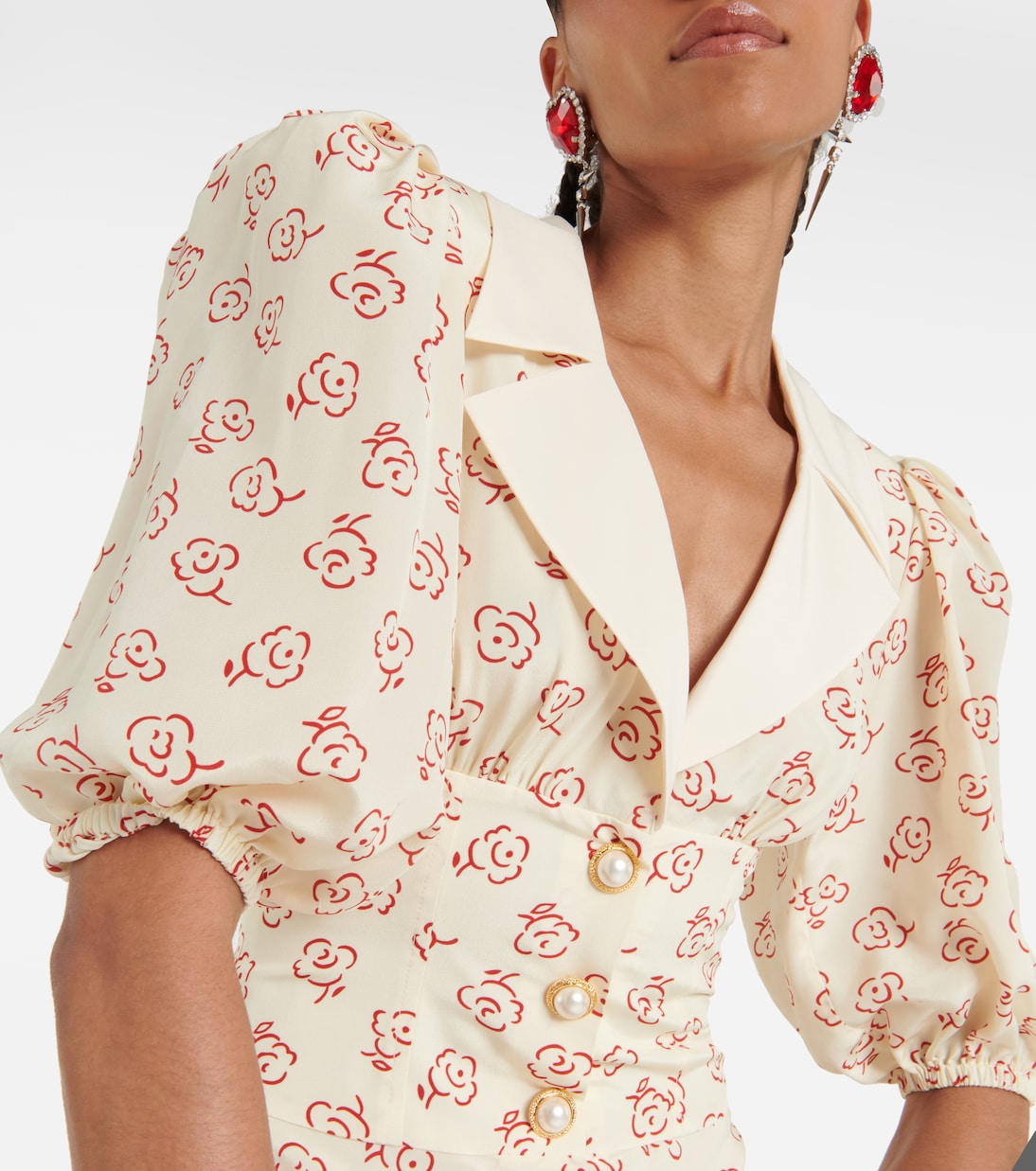 Abito midi in seta | Alessandra Rich