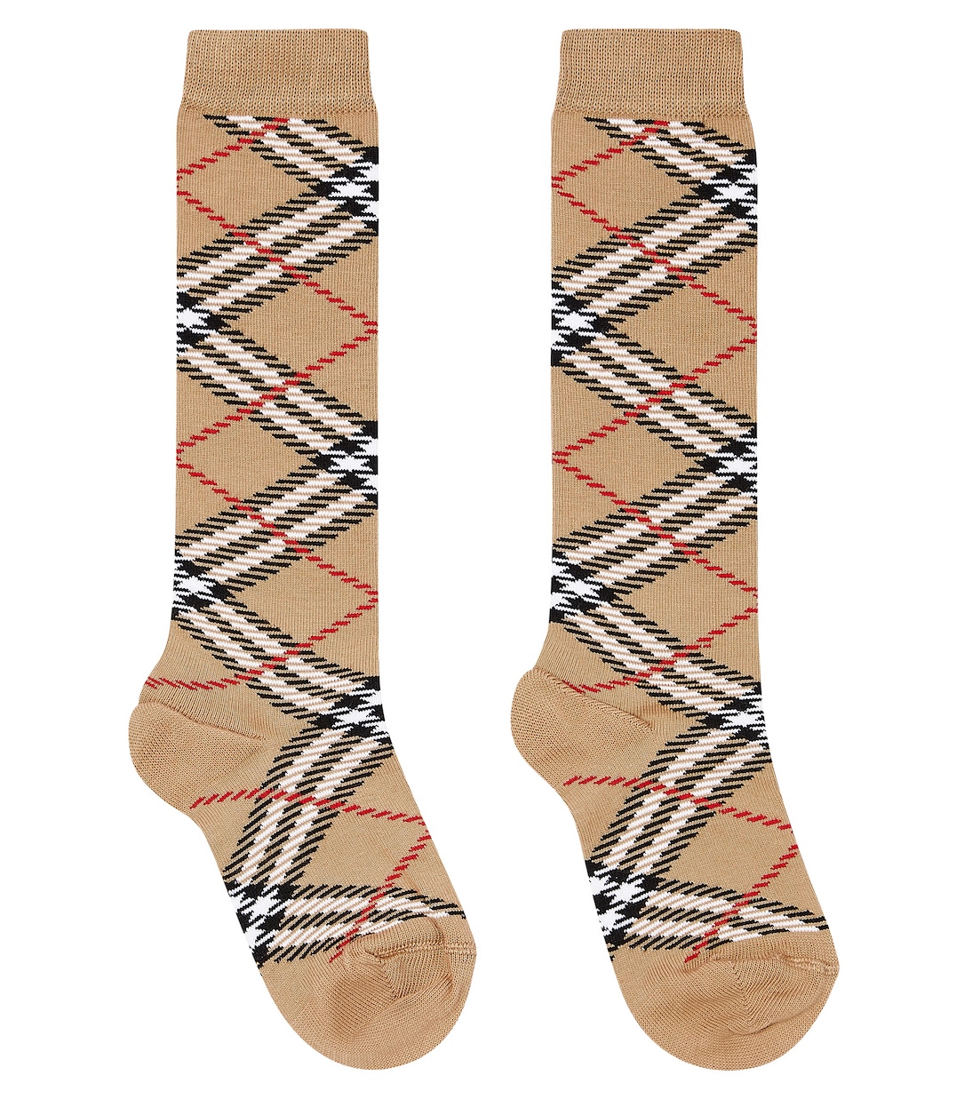 Vintage Check cotton blend socks in multicoloured Burberry Kids Mytheresa