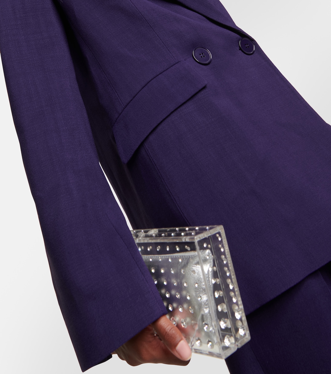 Boyfriend double-breasted blazer | Galvan