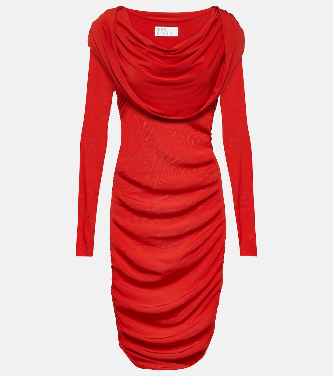 Hooded jersey minidress | Giuseppe di Morabito