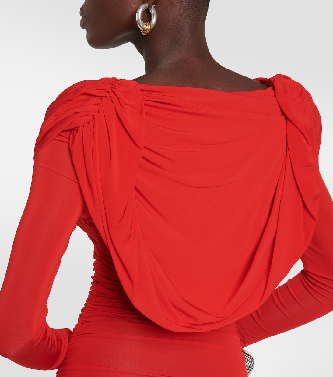 Hooded jersey minidress | Giuseppe di Morabito