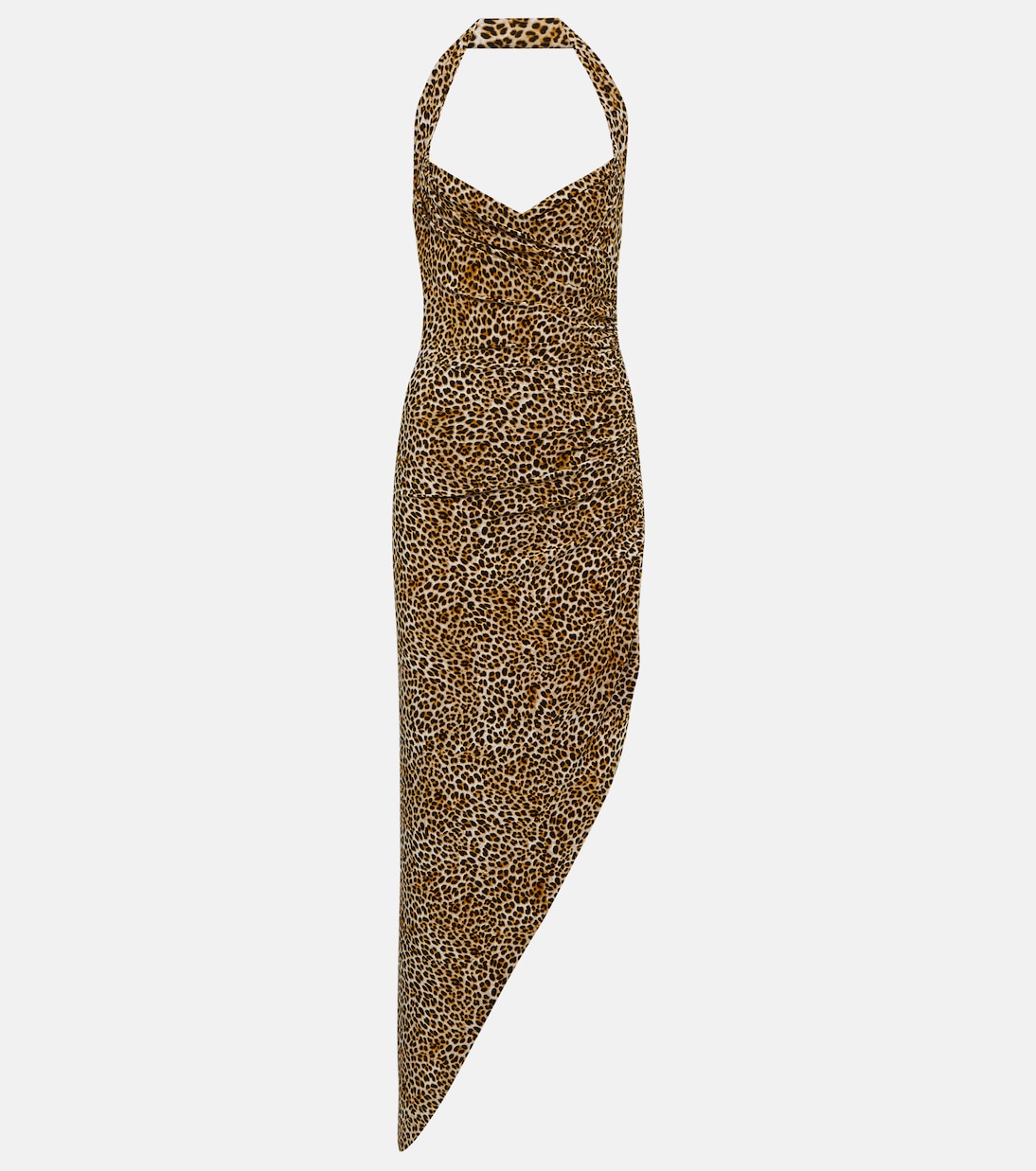 Cayla leopard-print asymmetric maxi dress | Norma Kamali