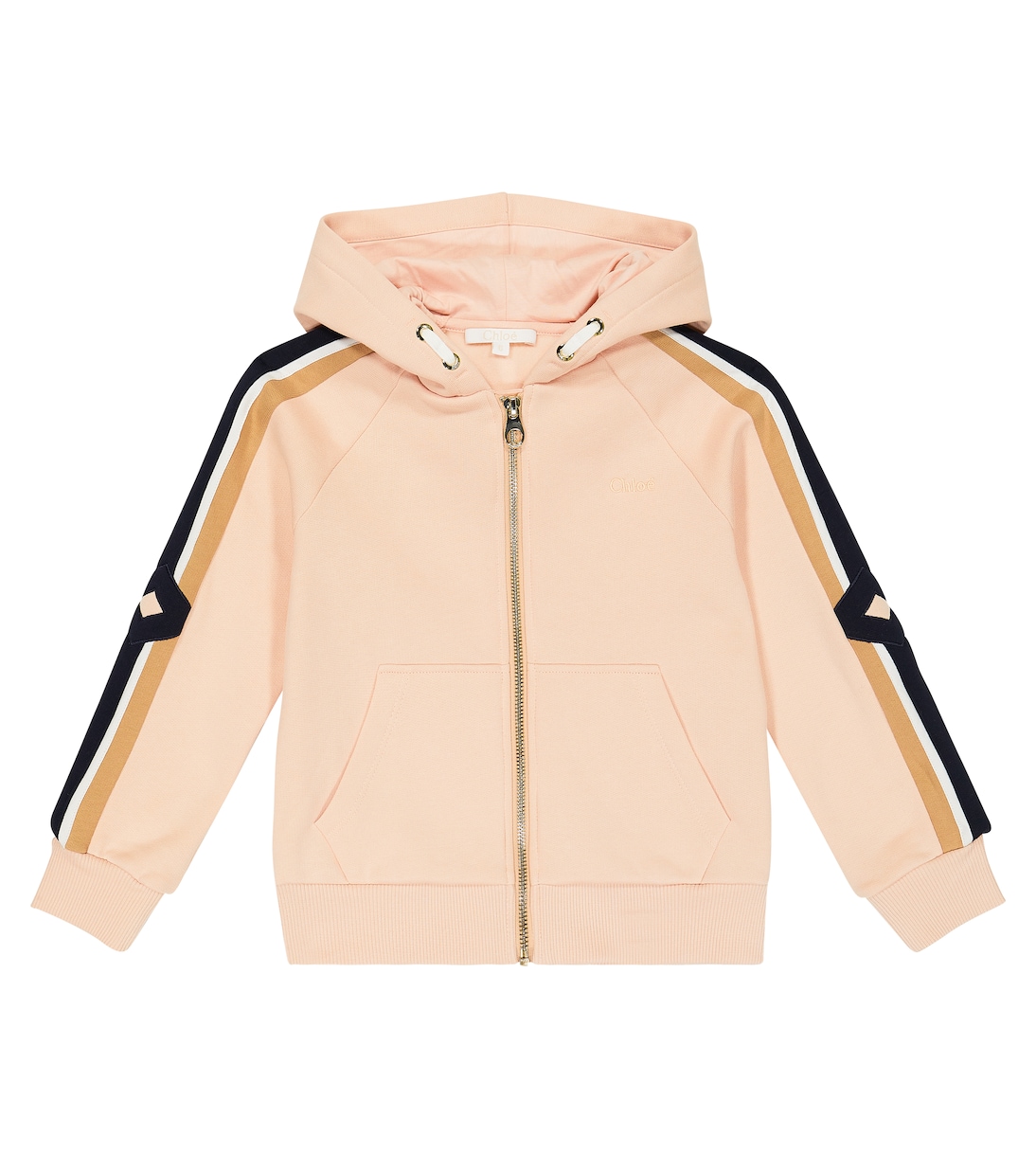 Felpa in cotone con zip | Chloé Kids