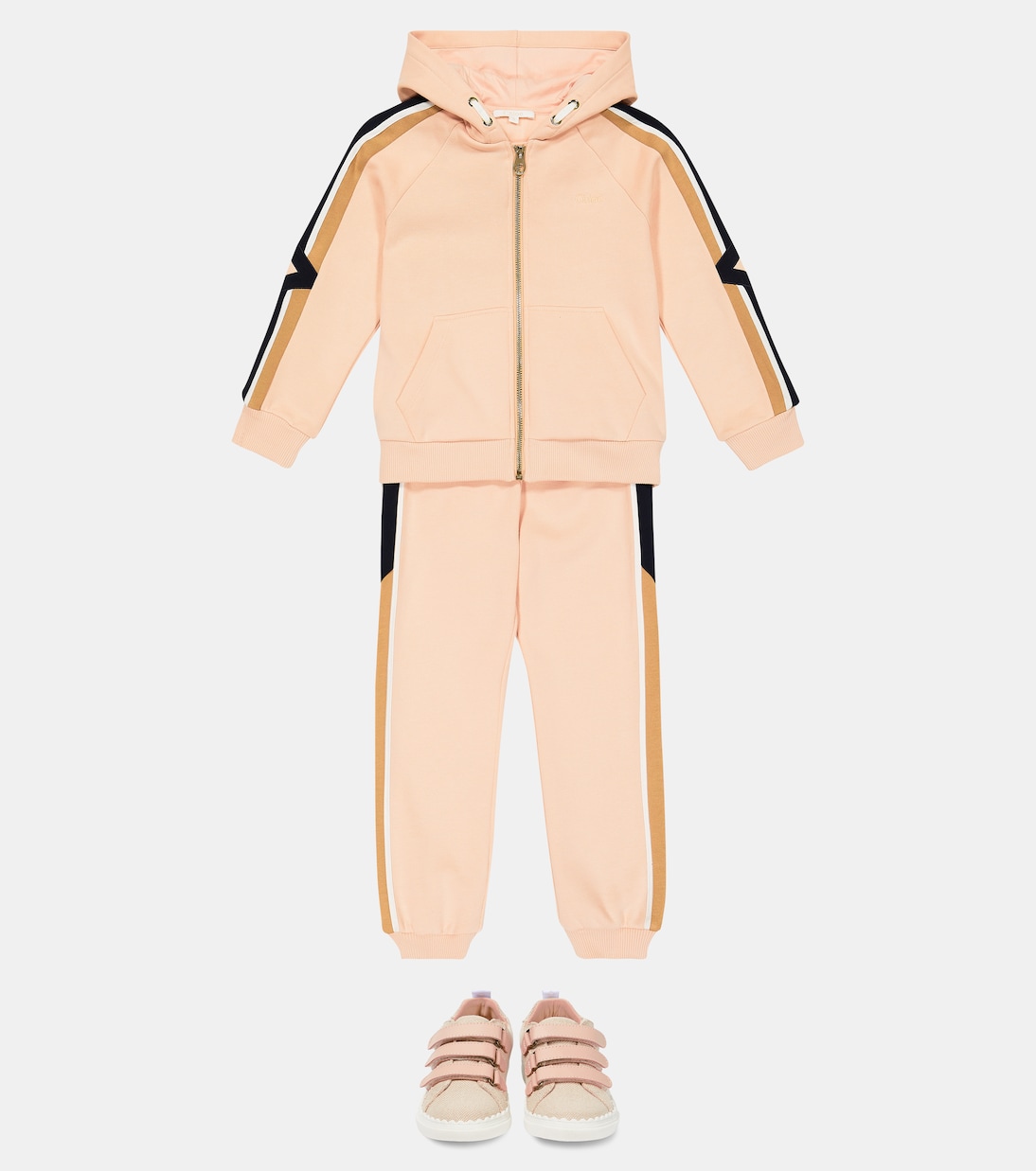 Felpa in cotone con zip | Chloé Kids