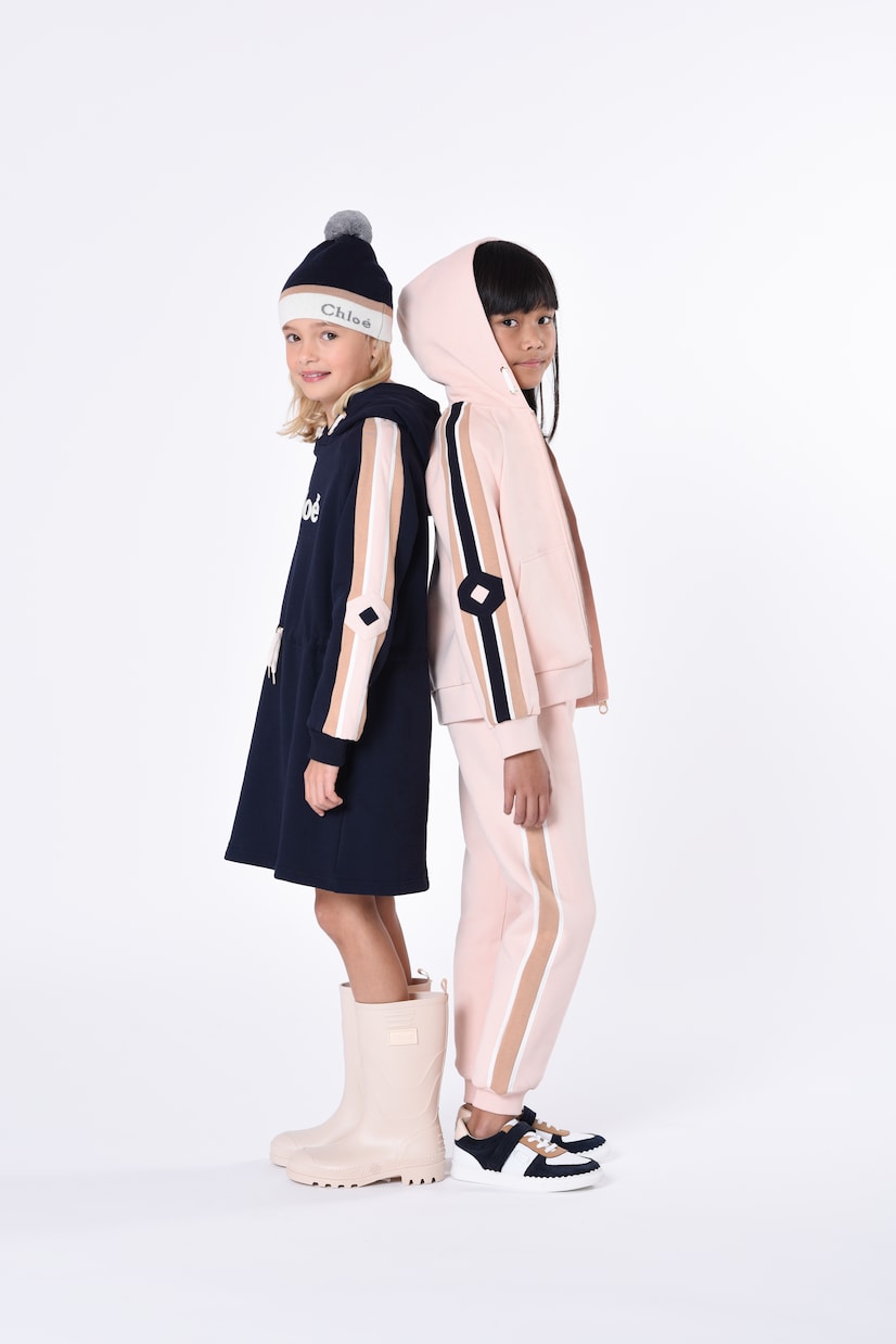 Felpa in cotone con zip | Chloé Kids