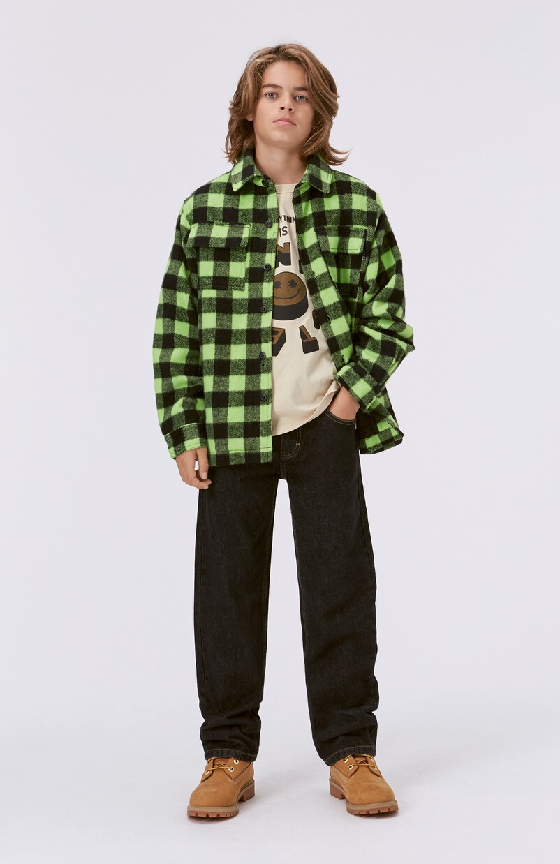 Hayes gingham flannel overshirt | Molo