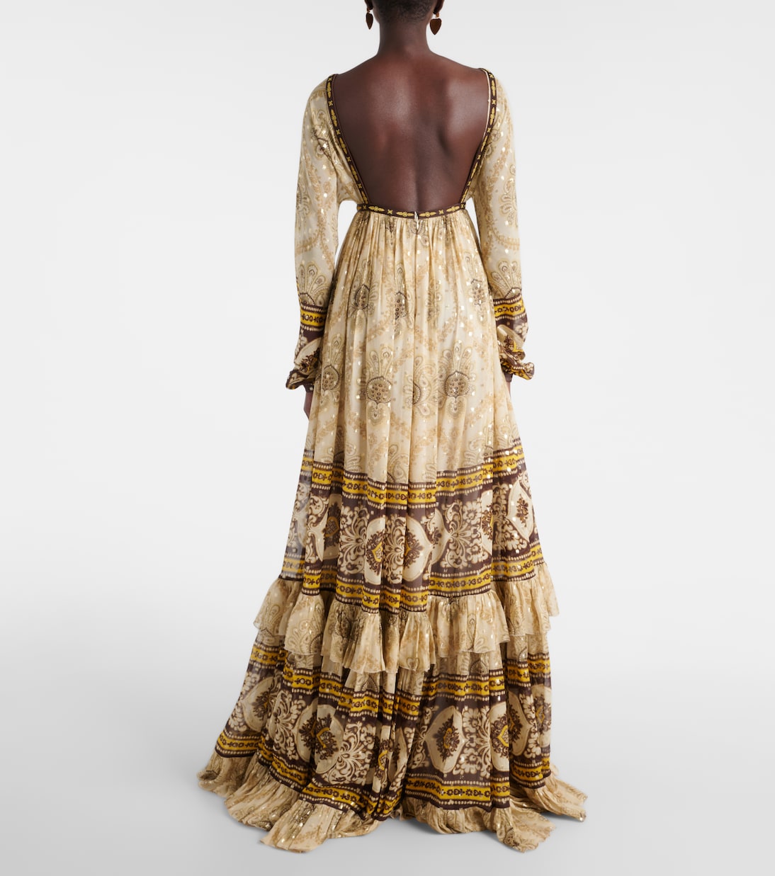 Robe longue en jacquard de soie mélangée | Etro