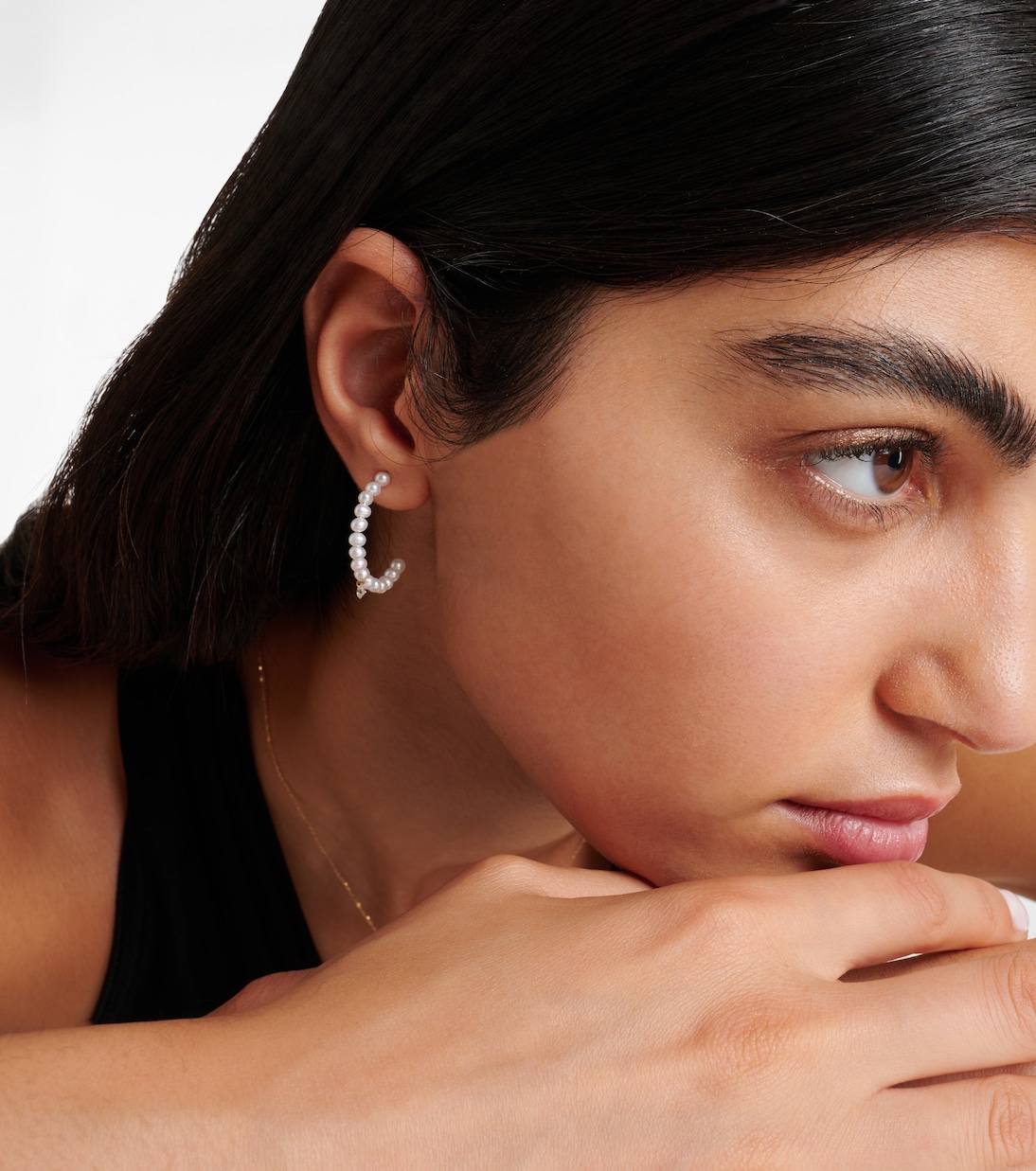 Boucles d'oreilles en or 18 ct, perles et diamants | Persée