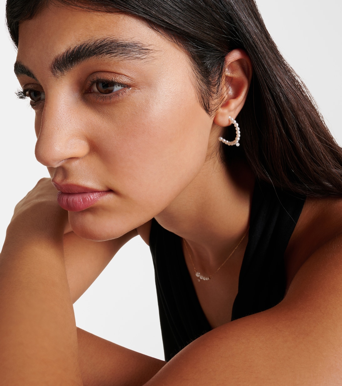 Boucles d'oreilles en or 18 ct, perles et diamants | Persée