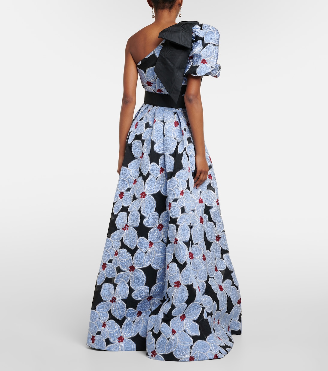 Abito lungo Georgina in broccato | Rebecca Vallance