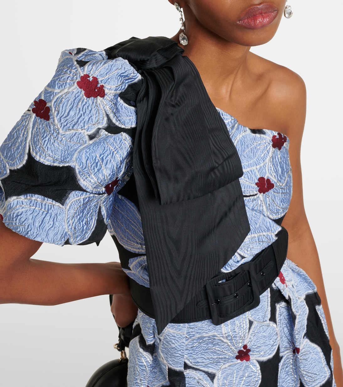Abito lungo Georgina in broccato | Rebecca Vallance