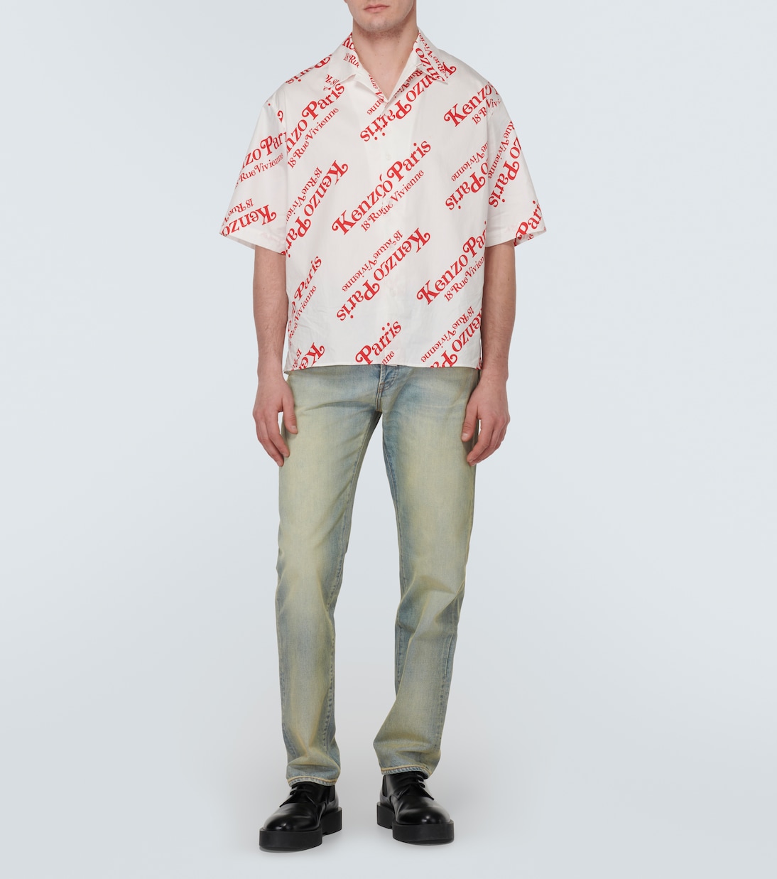 Jeans rectos con efecto desgastado | Kenzo