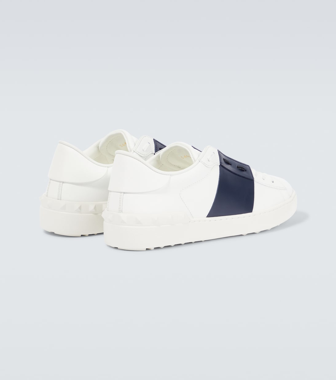 Open Vitello Tecnic leather sneakers | Valentino Garavani