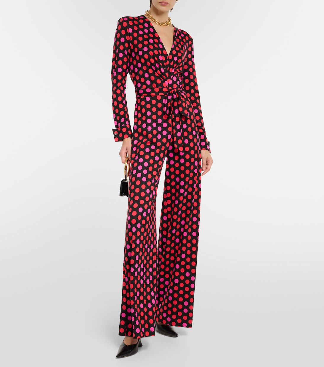 Combi-pantalon ample Rosa à pois | Diane von Furstenberg