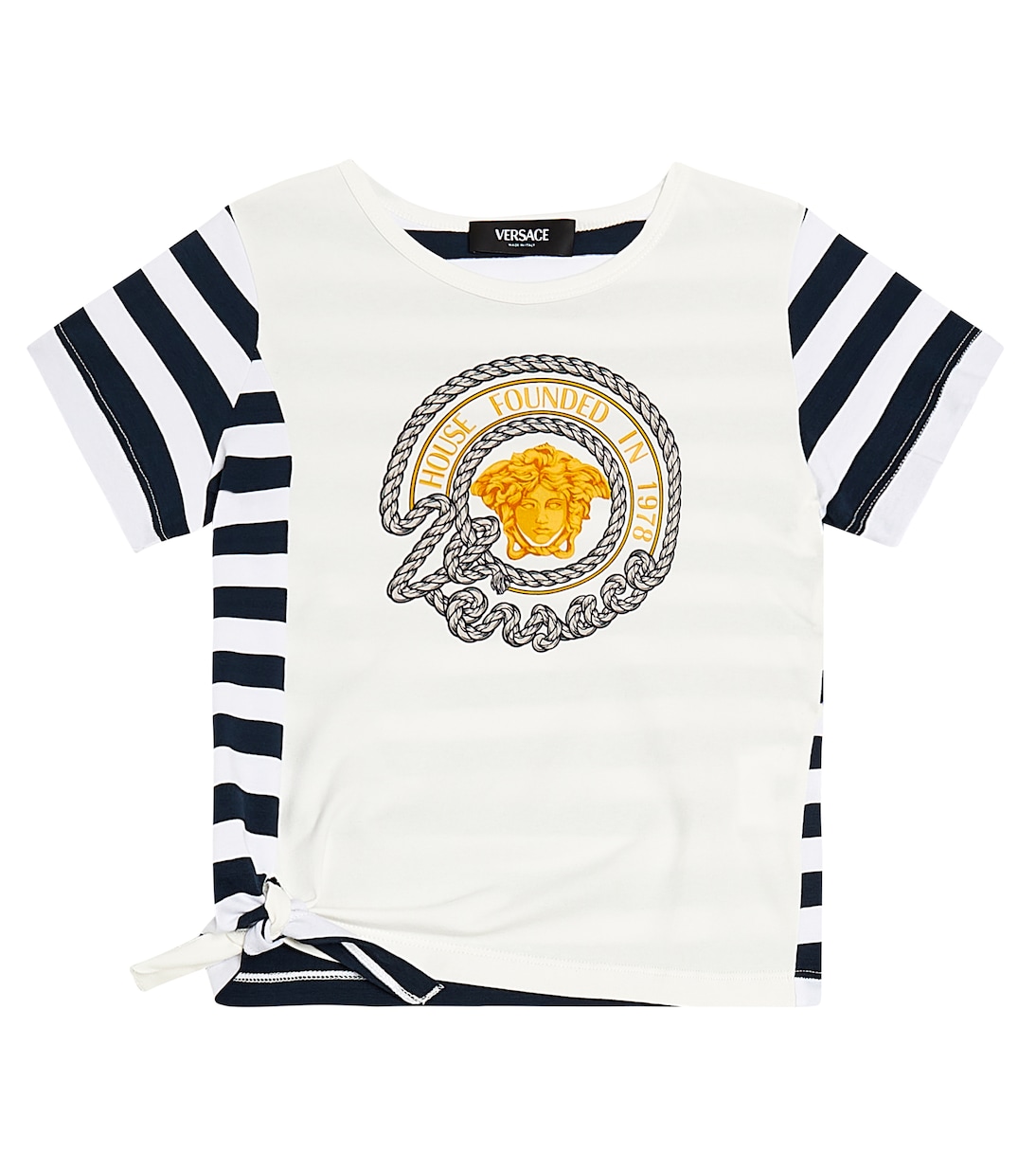 Bedrucktes T-Shirt aus Baumwoll-Jersey | Versace Kids