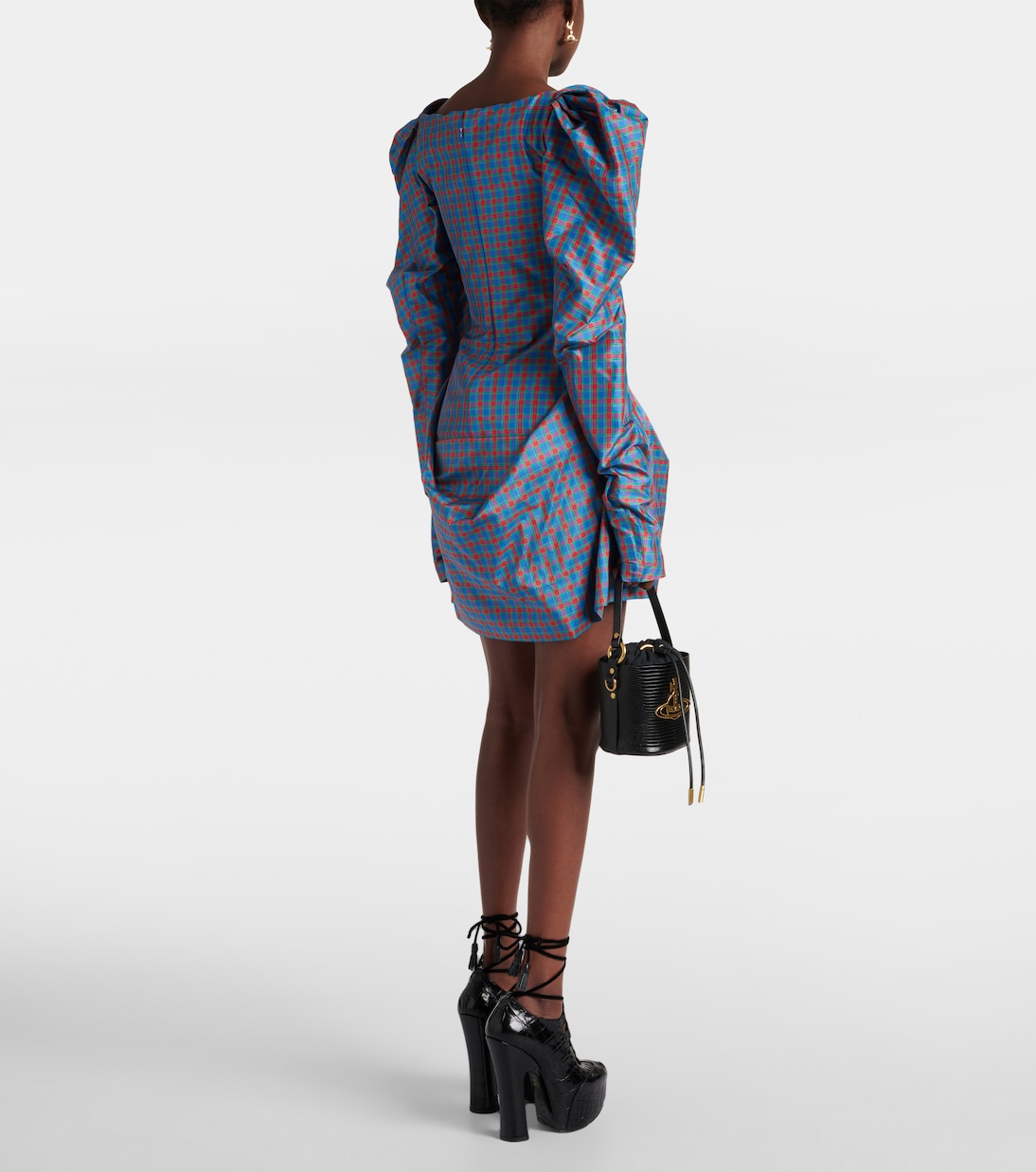 Bow-detail checked minidress | Vivienne Westwood
